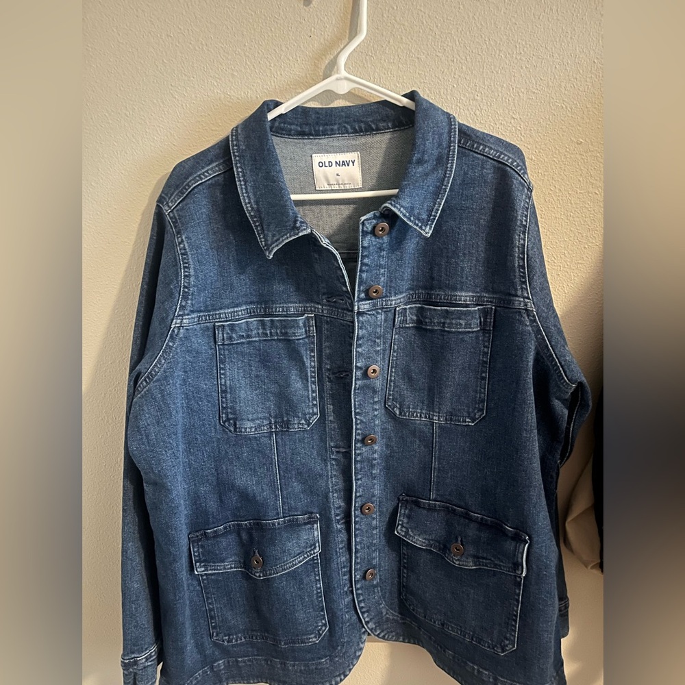 Navy Blue Heavy Jean Jacket